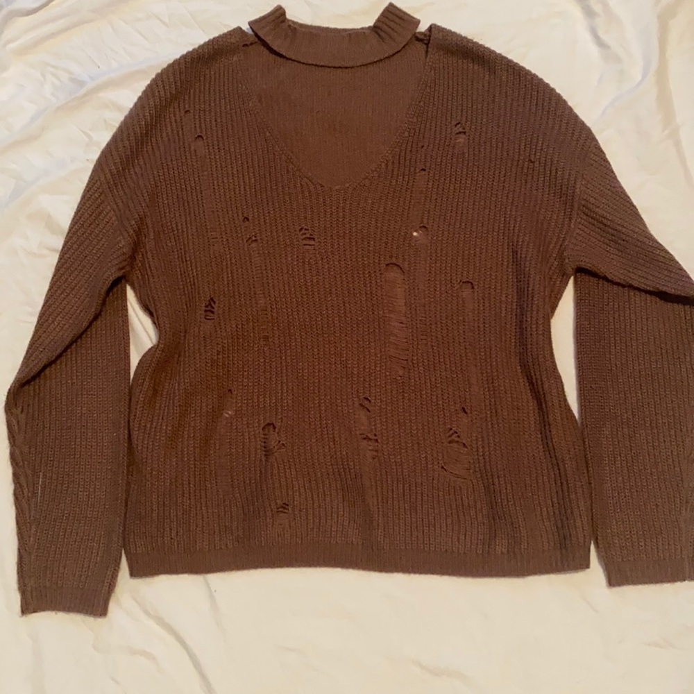 Cutout sweater